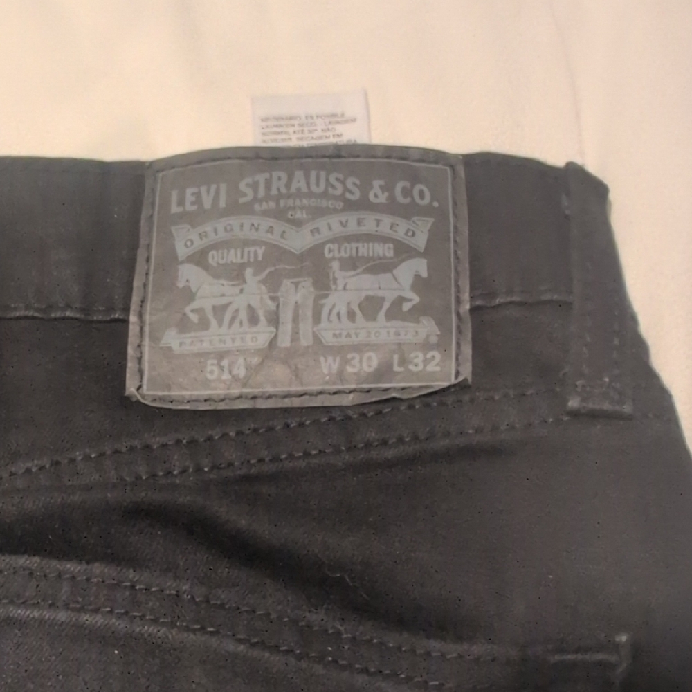 Levi's Men's Black Straight Jeans